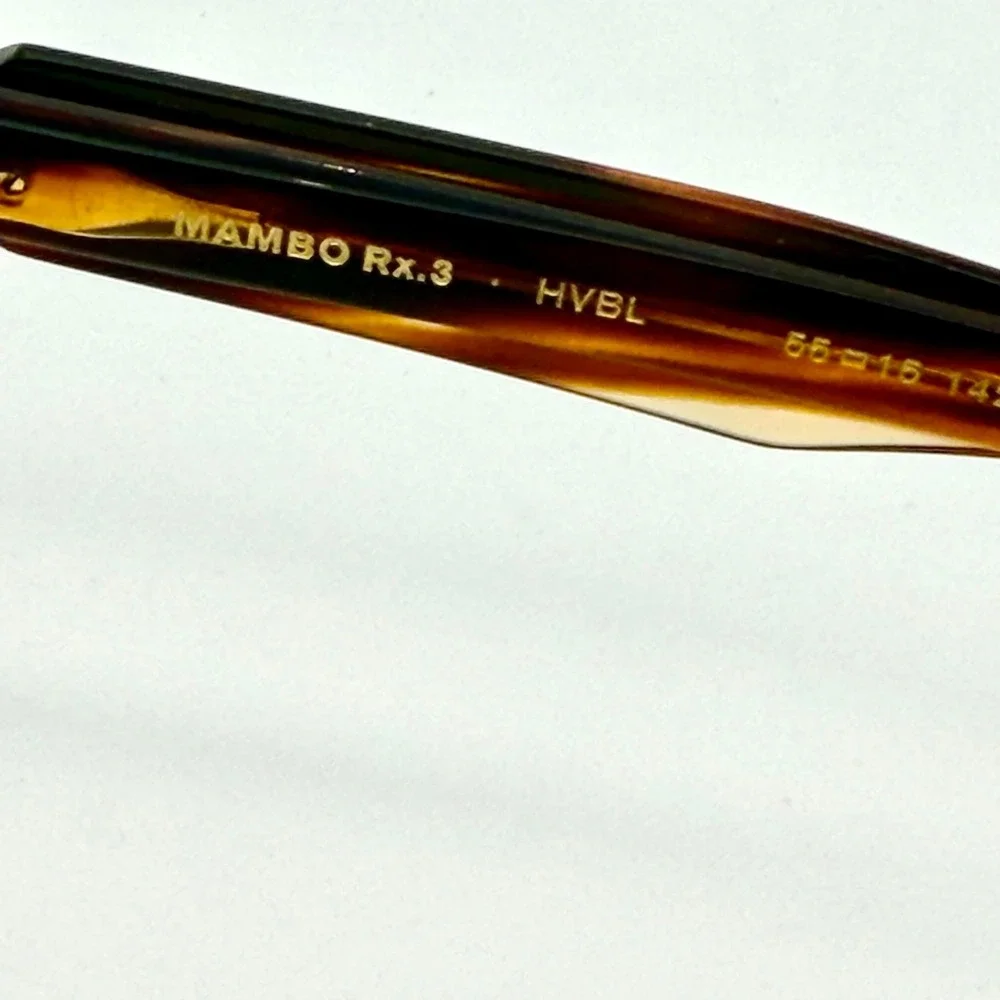 Etnia Barcelona Mambo Rx 3 Eyeglass Frames 55-15 Havana Blue Tortoise